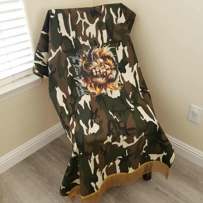 Ready for Battle Lion of Judah Camouflage Prayer Shawl