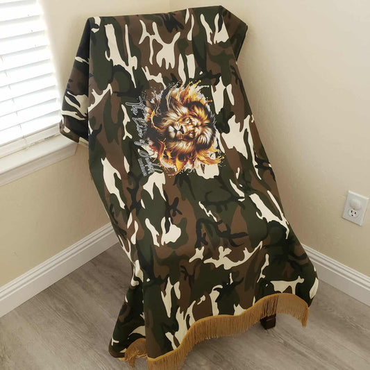 Ready for Battle Lion of Judah Camouflage Prayer Shawl