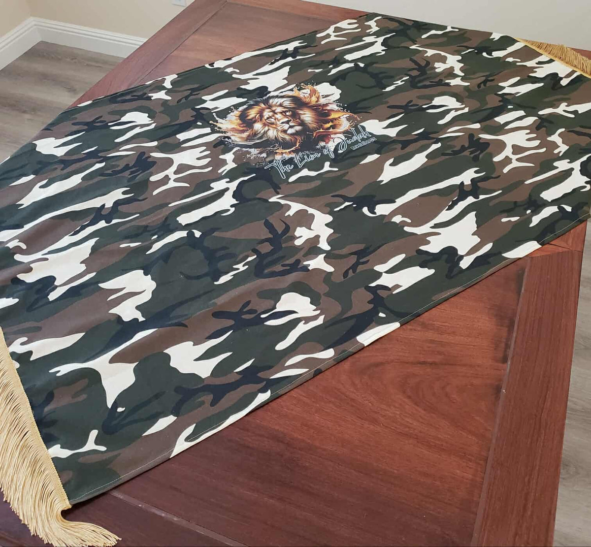 Ready for Battle Lion of Judah Camouflage Prayer Shawl